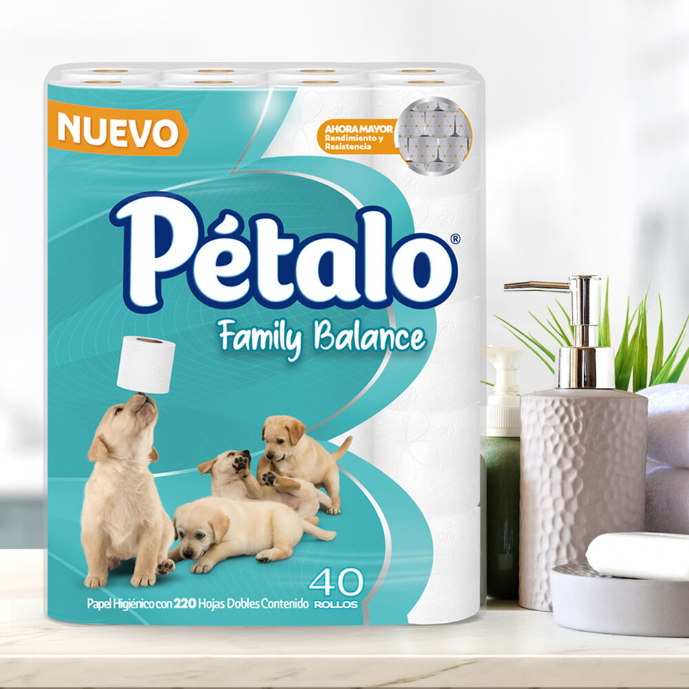 Papel Higi&eacute;nico Family Balance P&eacute;talo 40/220 Hj image number 1
